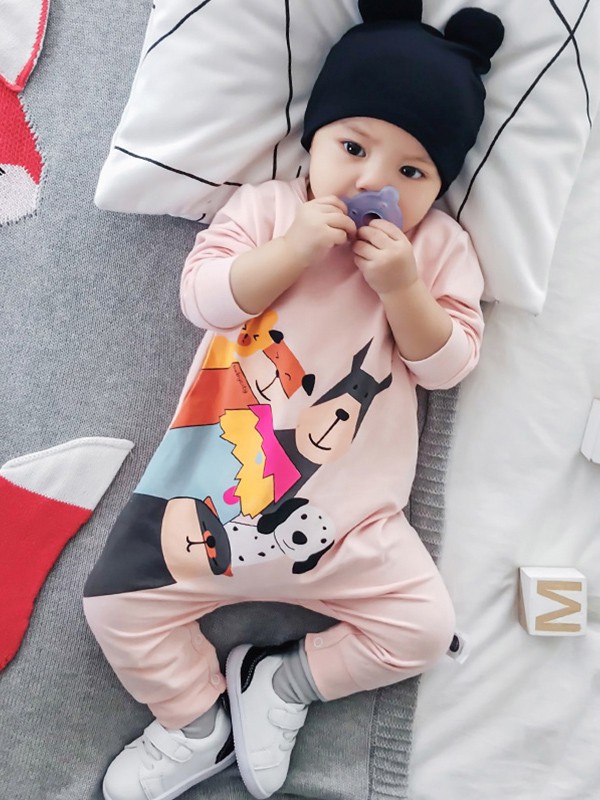 旺贝特童装2022秋冬季粉色T恤