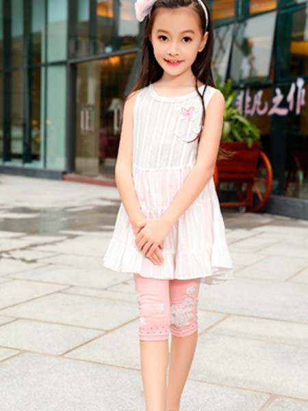 贝布熊2022春夏季白色连衣裙