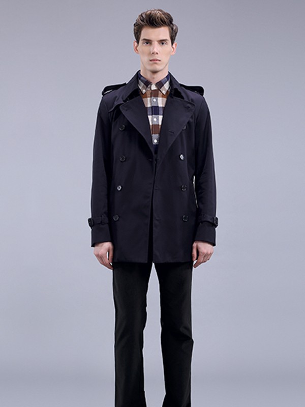 雅格狮丹2022秋冬季黑色大衣