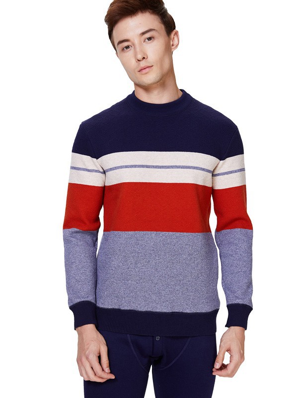 杉依鸟内衣2022秋冬季拼色保暖内衣