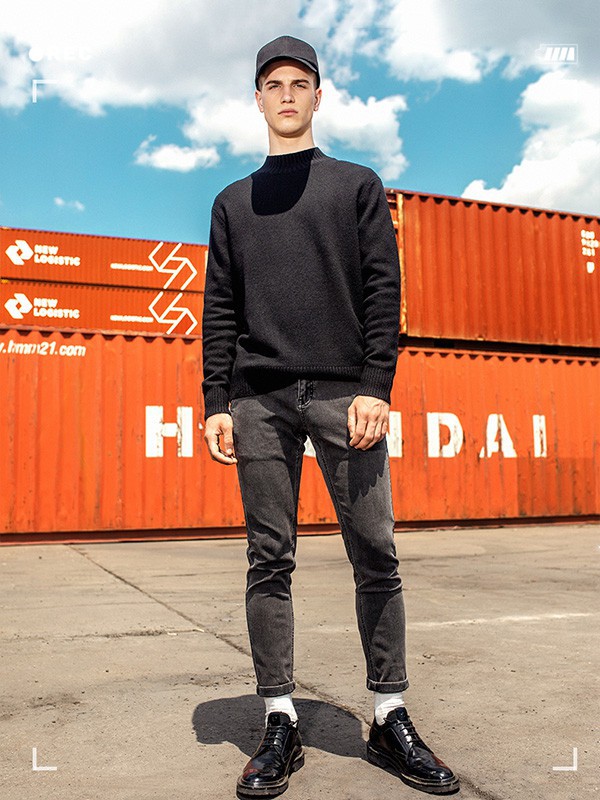 微高2022秋冬季黑色T恤