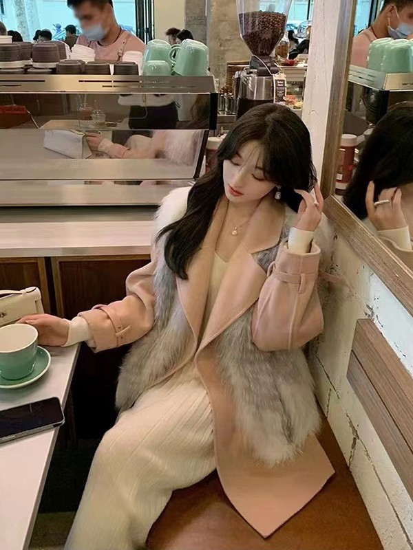 卡致依2022秋冬季白色阔腿裤