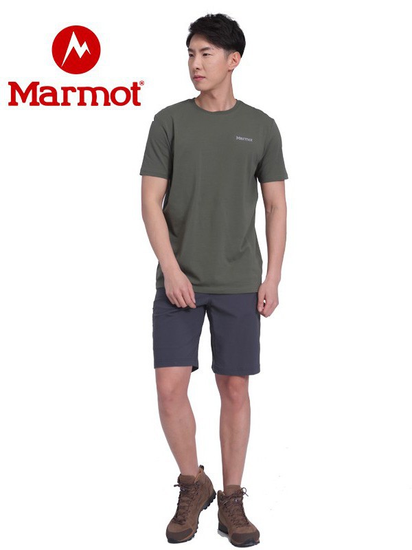 土拨鼠运动装2022秋冬季军绿色T恤