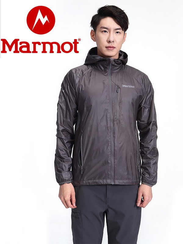 土拨鼠运动装2022秋冬季黑色冲锋衣