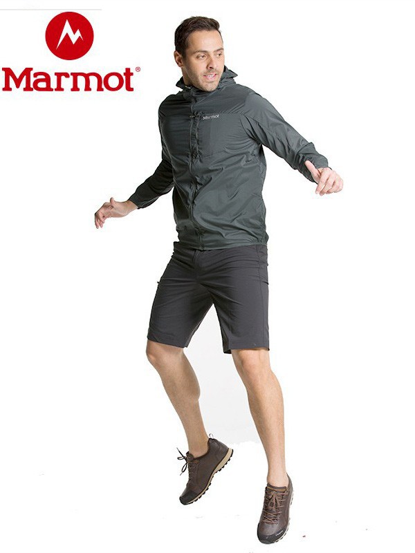 土拨鼠运动装2022秋冬季军绿色冲锋衣