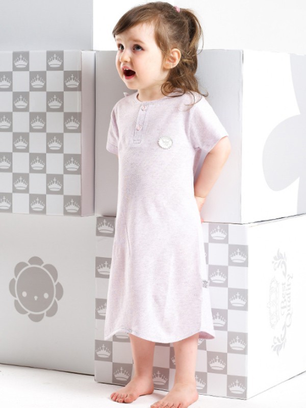 婴乐岛童装2022秋冬季白色连衣裙