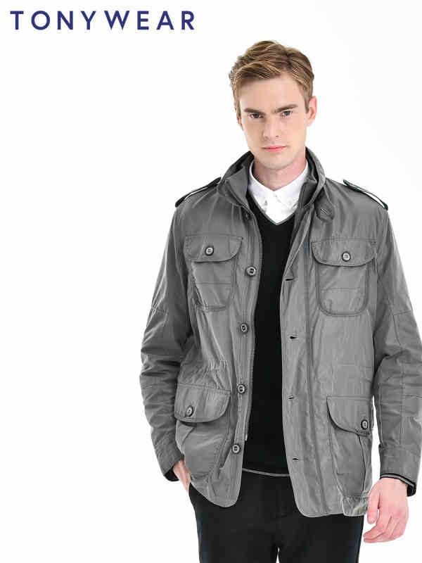 汤尼威尔2022秋冬季灰色外套
