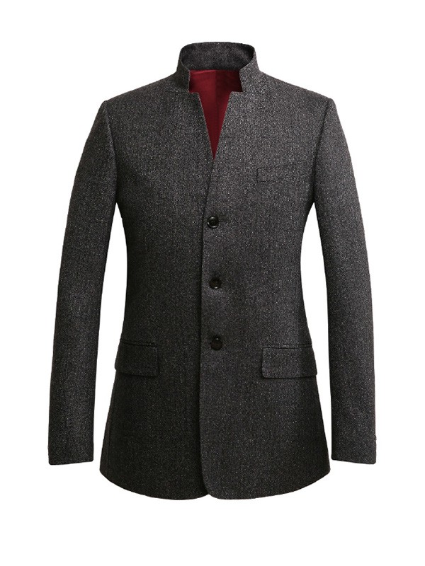 BOMOER铂缦男装2022秋冬季黑色西装