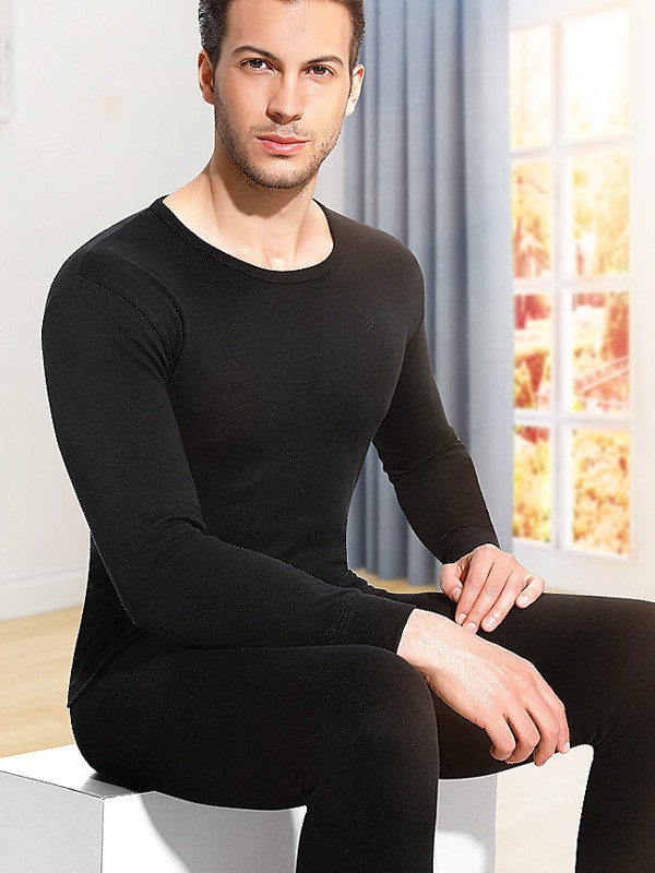 恒源祥2022秋冬季黑色保暖内衣