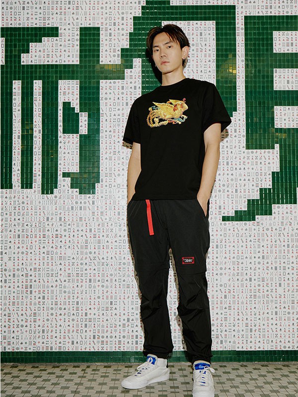 CLOT休闲装2022秋冬季黑色T恤