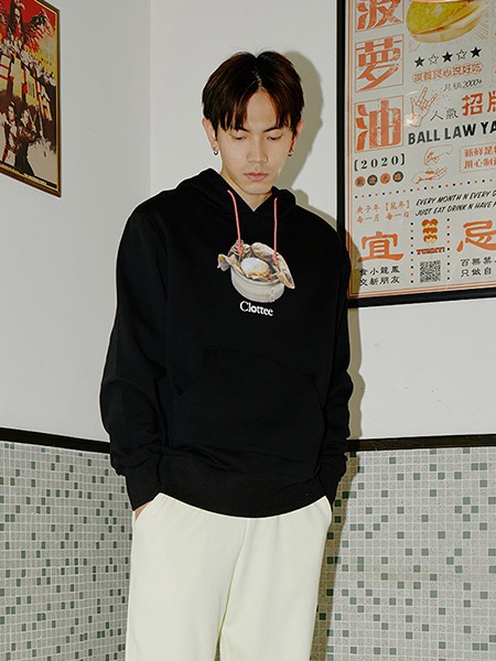 CLOT休闲装2022秋冬季黑色卫衣