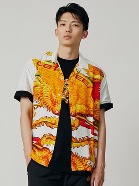 CLOT休闲装2022秋冬季白色衬衫