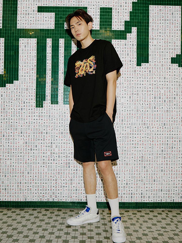 CLOT休闲装2022秋冬季黑色T恤