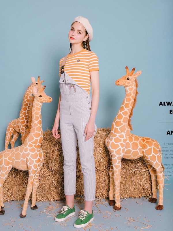 天使之城女装2022秋冬季黄色T恤