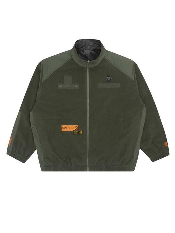 Aape休闲装2022秋冬季军绿色外套
