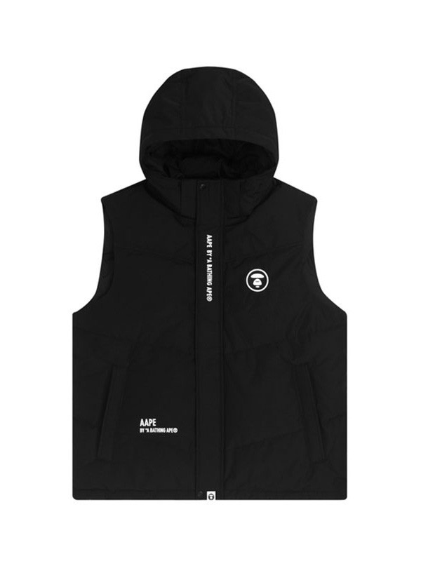 Aape休闲装2022秋冬季黑色马夹