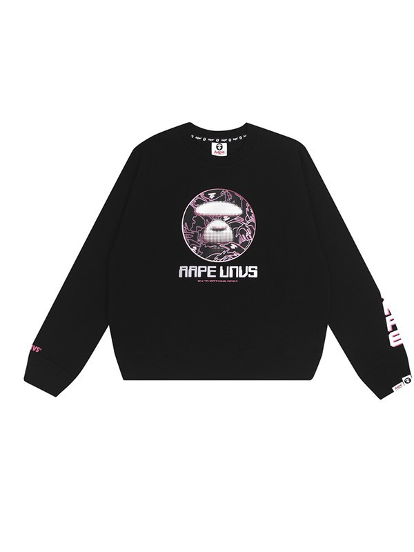 Aape休闲装2022秋冬季黑色T恤