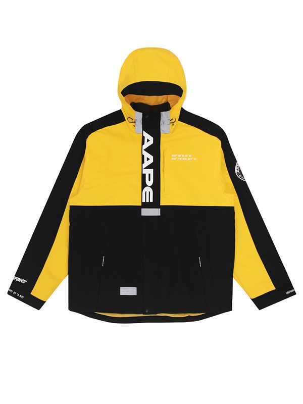 Aape休闲装2022秋冬季黄色外套