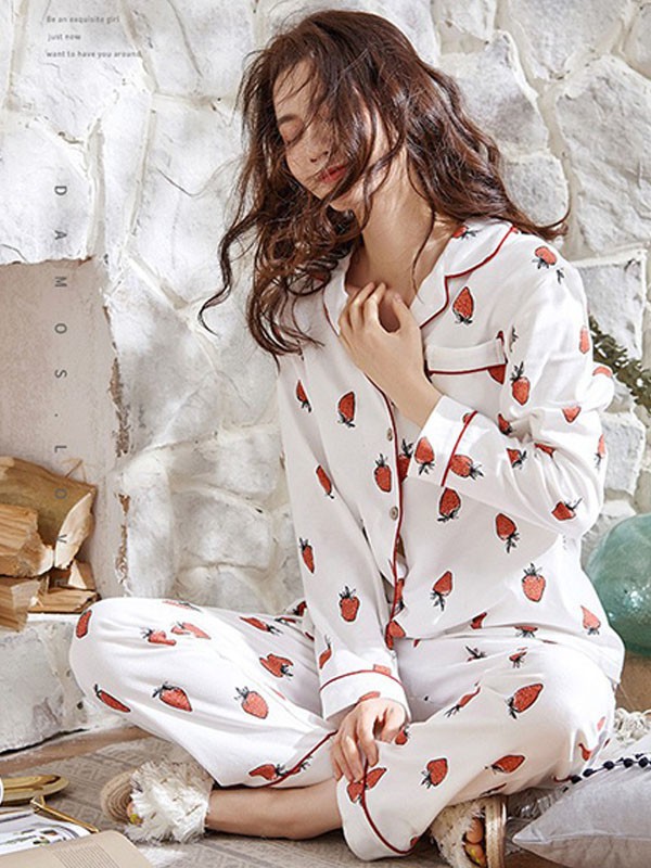 黛梦思内衣2022秋冬季白色家居服