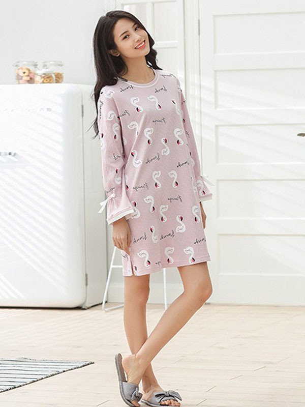 黛梦思内衣2022秋冬季粉色家居服