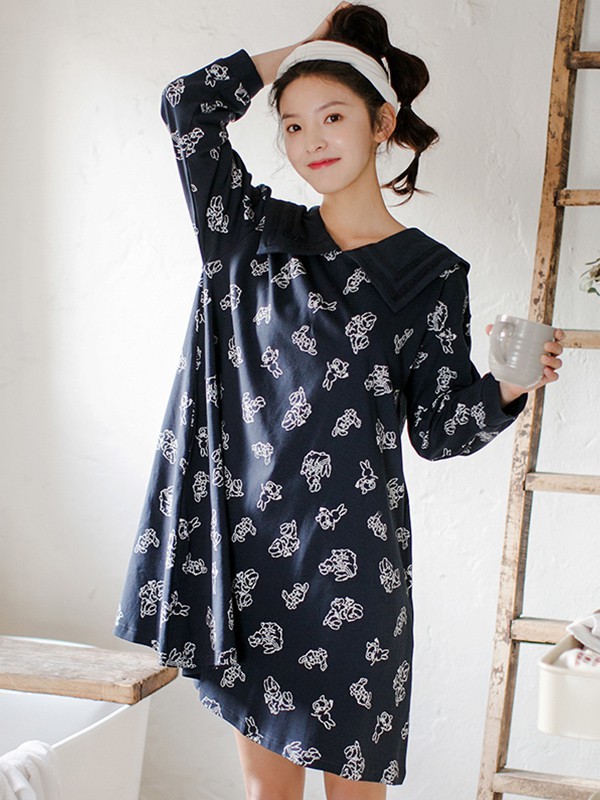 黛梦思内衣2022秋冬季黑色家居服