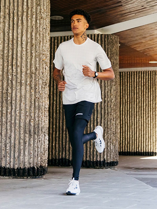 迪卡侬运动装2022春夏季白色T恤