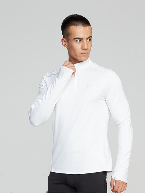 迪卡侬运动装2022春夏季白色T恤