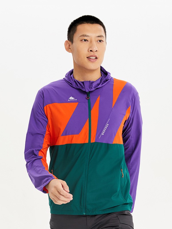 迪卡侬运动装2022春夏季紫色运动装