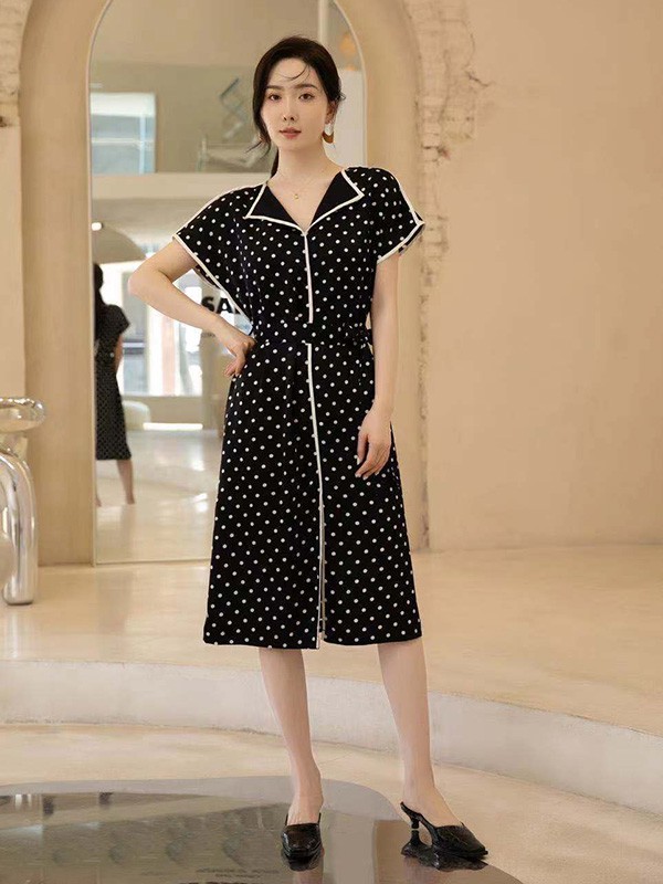 纪凡·尼亚GIVEN·NIAY女装2022夏季黑色连衣裙