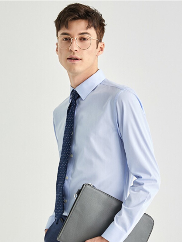 ziozia2022秋冬季蓝色衬衫