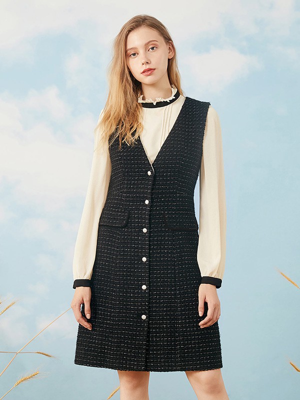 爱居兔女装2022秋冬季白色针织衫