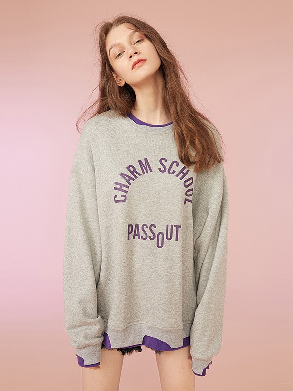 爱居兔女装2022秋冬季灰色T恤