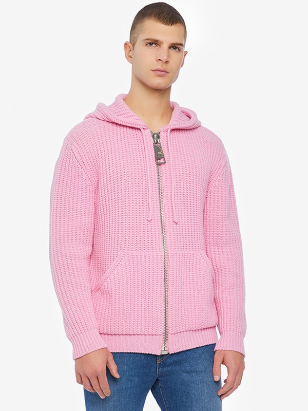 莫斯奇诺2022秋冬季粉色针织衫