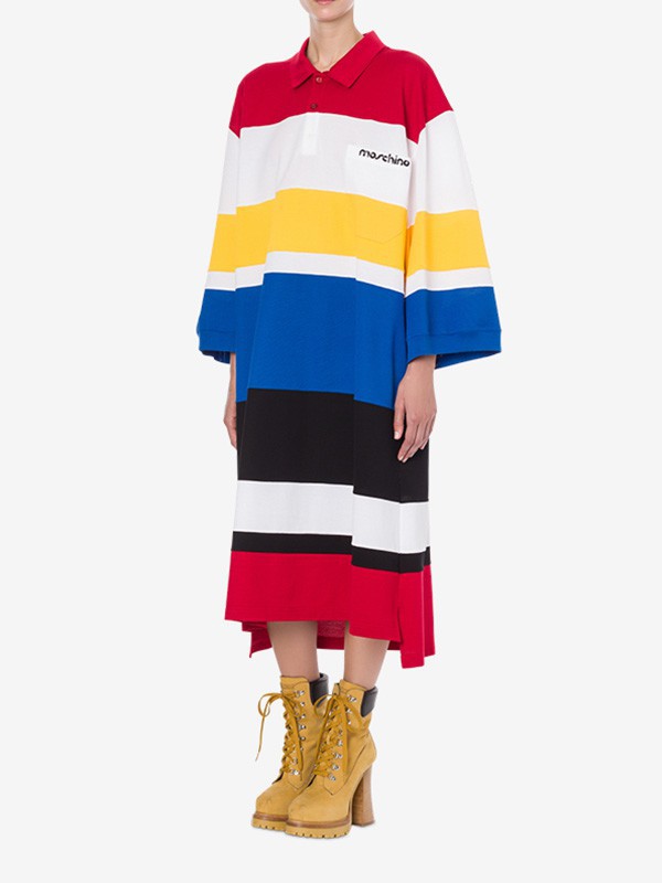 莫斯奇诺2022秋冬季白色连衣裙