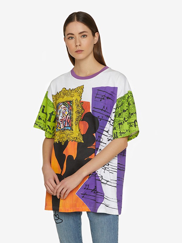 莫斯奇诺2022秋冬季白色T恤