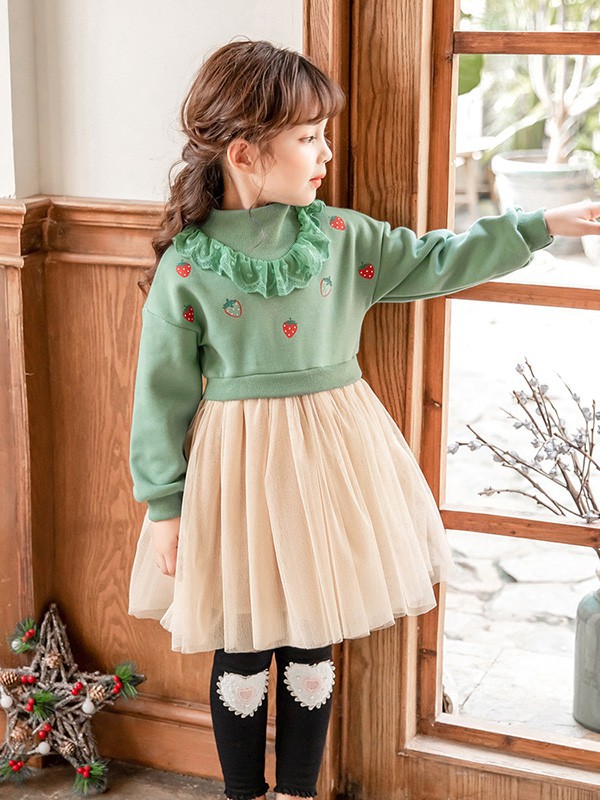 船鼠童装2022秋冬季白色半身裙