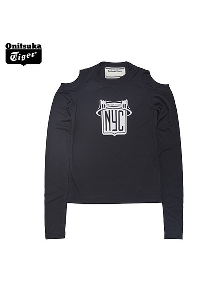 鬼冢虎休闲装2022秋冬季黑色T恤