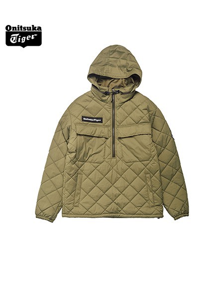 鬼冢虎休闲装2022秋冬季绿色棉服