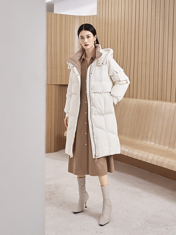 约布2022秋冬季白色棉服