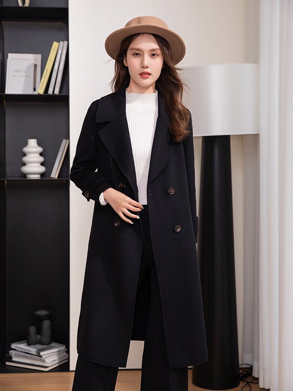 UUFUSHI2022秋冬季黑色大衣