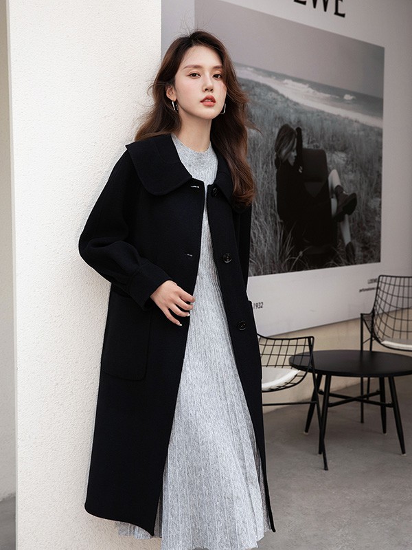 UUFUSHI2022秋冬季白色连衣裙