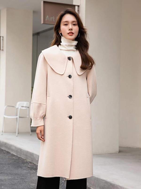 UUFUSHI2022秋冬季米色大衣