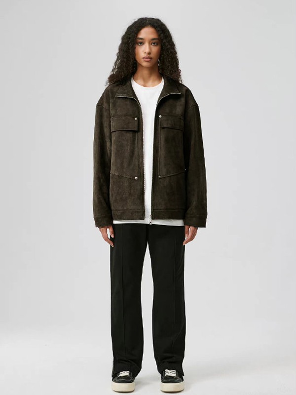 BONELESS休闲装2022秋冬季军绿色外套