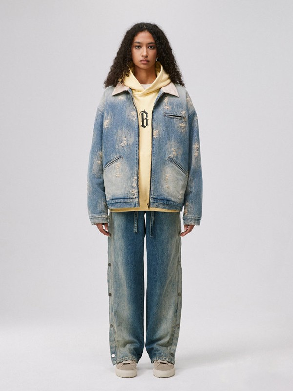 BONELESS休闲装2022秋冬季浅蓝色外套