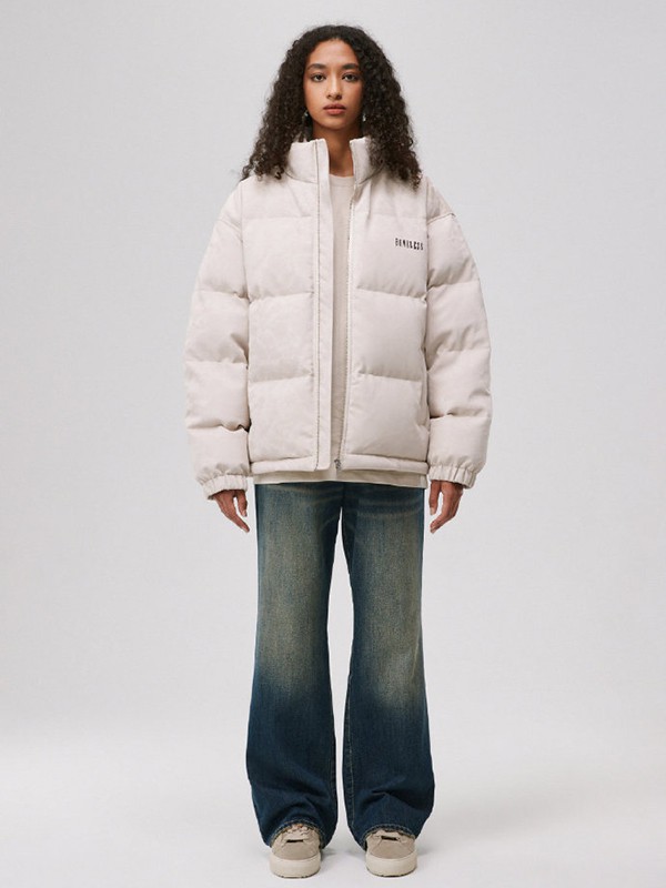 BONELESS休闲装2022秋冬季白色棉服