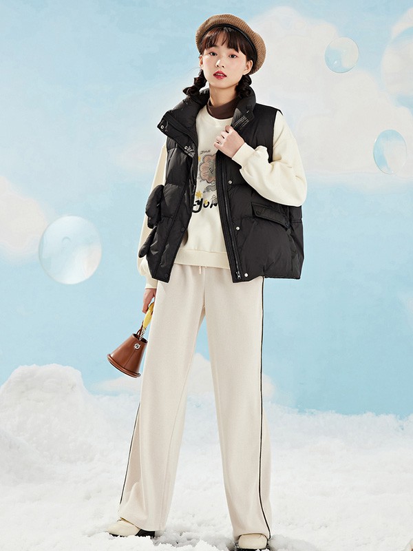 紫涵女装2022秋冬季白色T恤