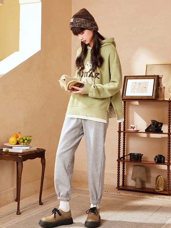 紫涵女装2022秋冬季灰色长裤