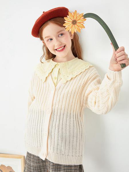 巴拉巴拉童装2022秋冬季米色衬衫