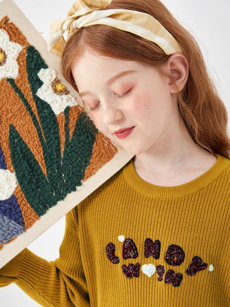 巴拉巴拉童装2022秋冬季绿色T恤