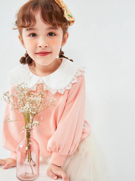 巴拉巴拉童装2022秋冬季粉色T恤